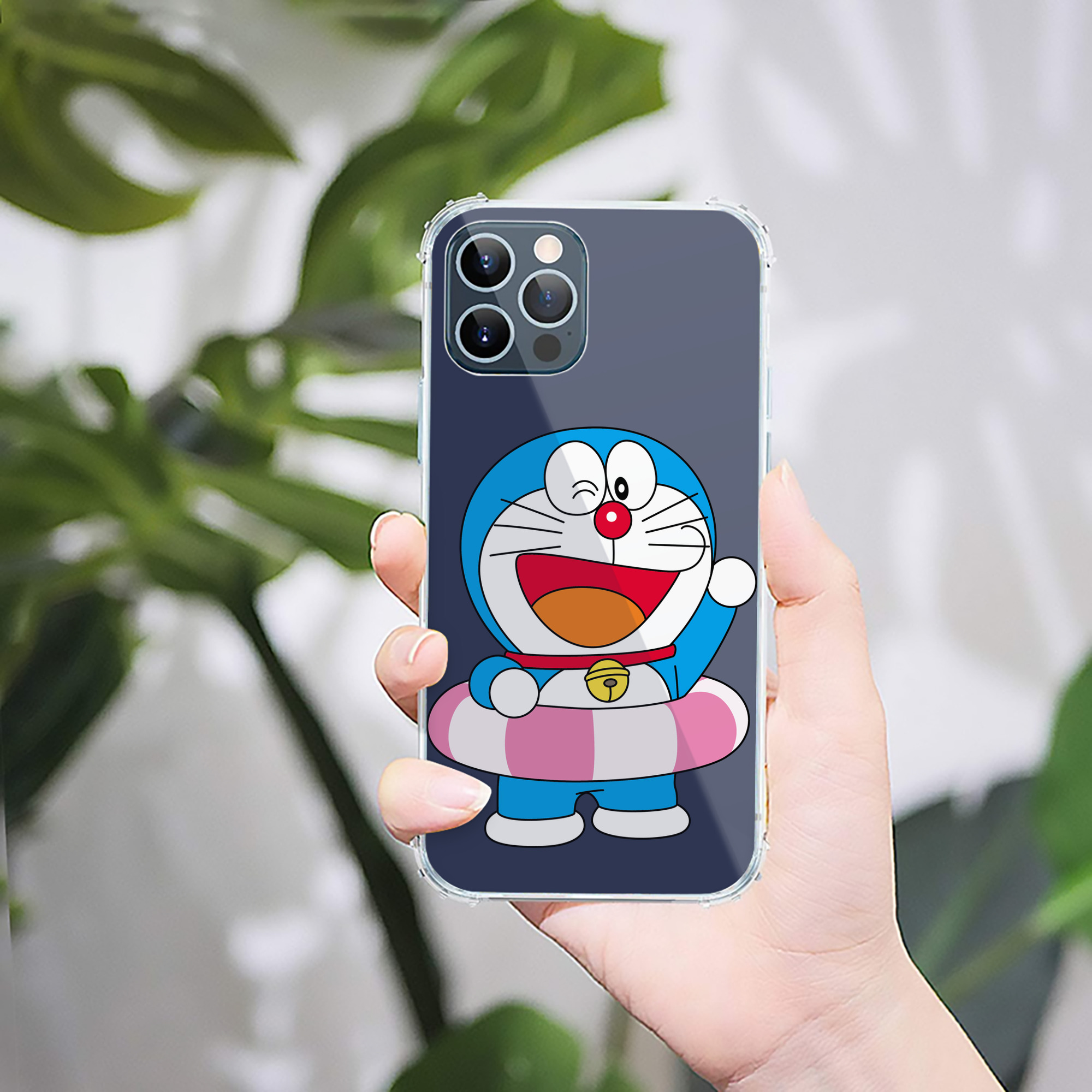 （画像用） ドラえもん Doraemon 【iPhone 12シリーズ対応】透明スマホケース（クリアソフトケース）